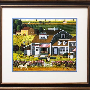 Charles Wysocki &quot;Prairie Wind Flowers&quot; New CUSTOM FRAMED Art