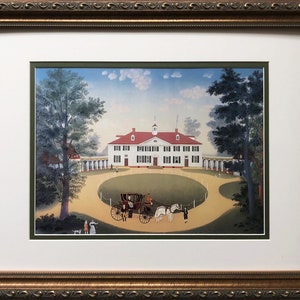 Michel Delacroix &quot;Mount Vernon&quot; CUSTOM FRAMED New Primitive Art