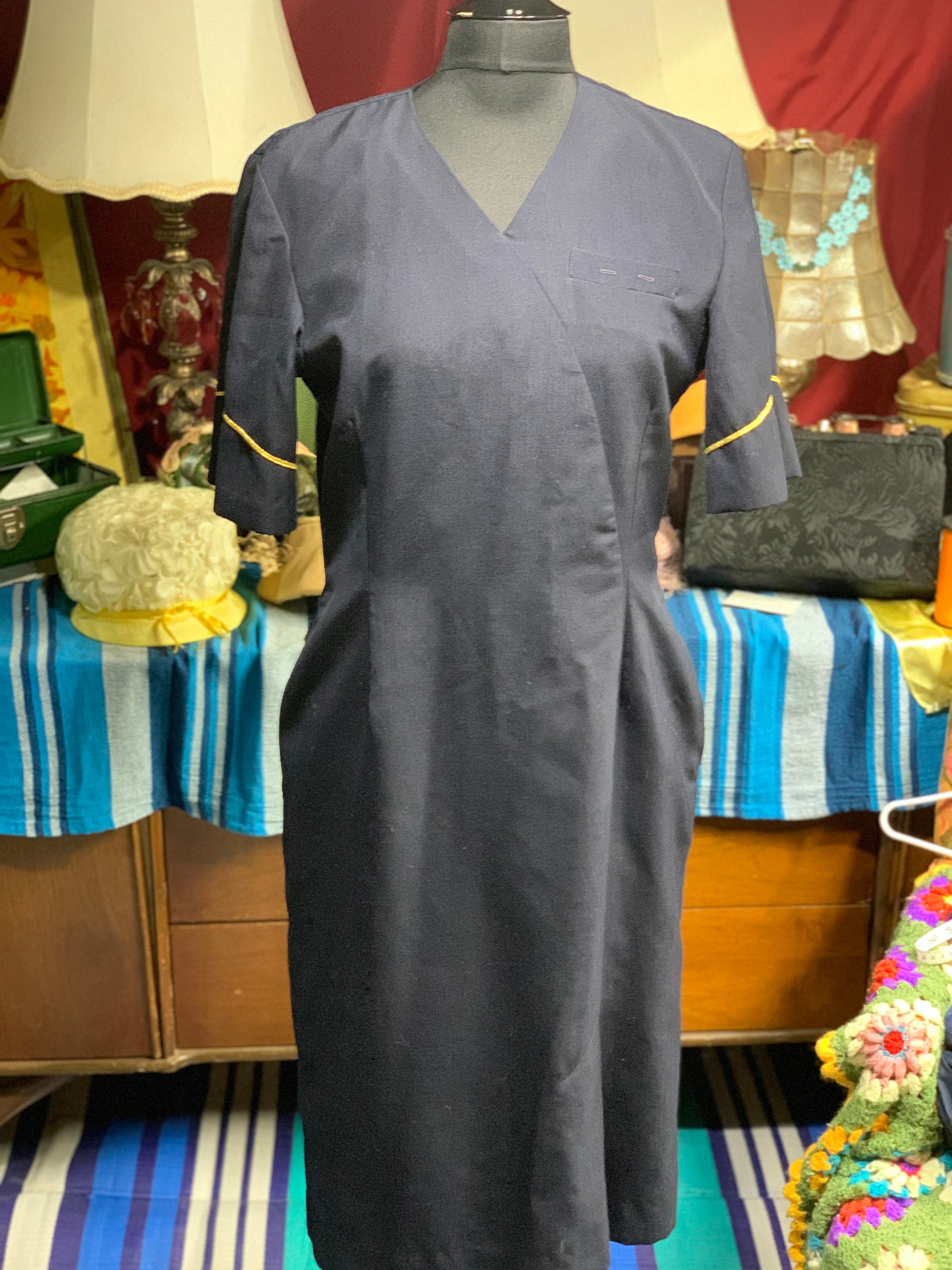 Vintage Continental Airlines Flight Attendant Uniform, Late