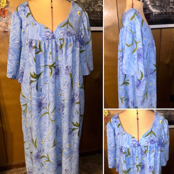 Blue Moon Muu Muu Floral, Sz. 4x - image 1