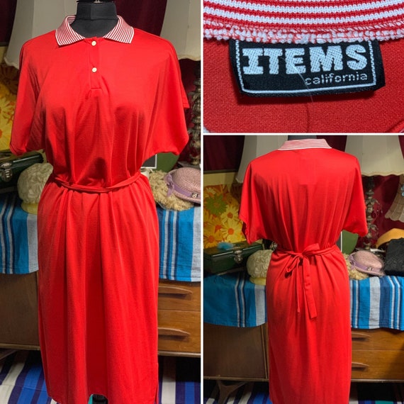 Items California Cutie, Red Collared Shirt Dress … - image 1