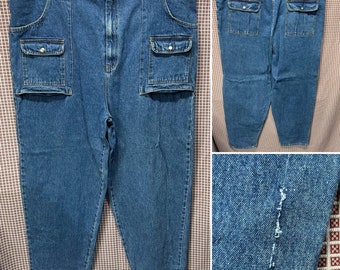 VOLUP Denim Express Vintage 90's Baggy Style Square Pocket Jeans