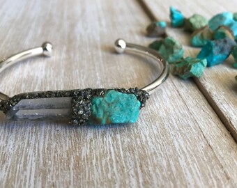 Personalized-gifts for her, December birthstone, turquoise bracelet for women, unique jewelry for mom, boho, 40th, 60th, best friend gifts