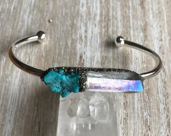 Personalized-gifts for her, December birthstone, turquoise bracelet for women, unique jewelry for mom, boho, 40th, 60th, best friend gifts