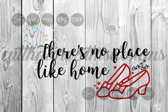 No Place Like Home Quotes Ruby Slippers Click Magic Wand Etsy