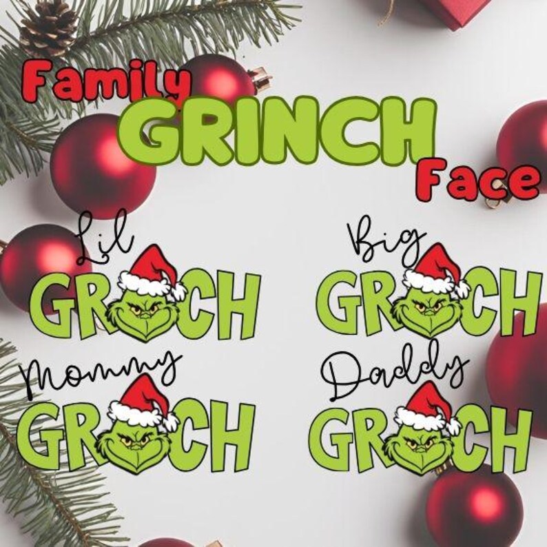 Grinch Face SVG PNG JPG Grinch Face Cut File for Cricut & Silhouette