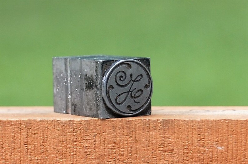 Type Presses Scrapbooking Supplies Ink Vintage Letterpress Printing Block Advertisment General Electric Logo Stamps Crafts