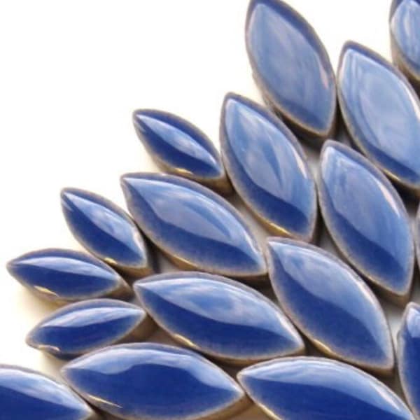 Mosaic Tiles/ Delphinium Blue Ceramic Petal Mix (35-40 count)//Blue Petals//Mosaic Tiles//Mosaic Surplus