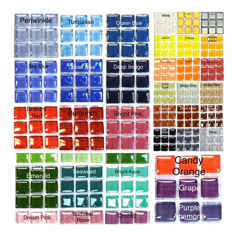Mosaic Tiles 100pc Glass 10mm 3 8 Surplus