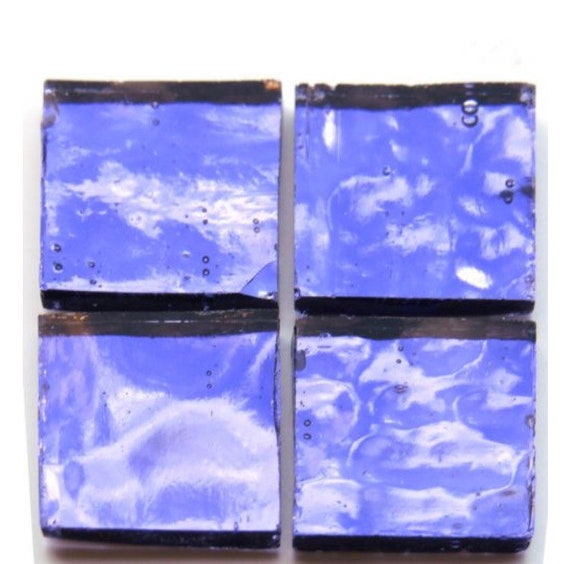 Mosaic Tiles 3 4 12pc Light Purple Wavy Mirror Square Pieces Surplus