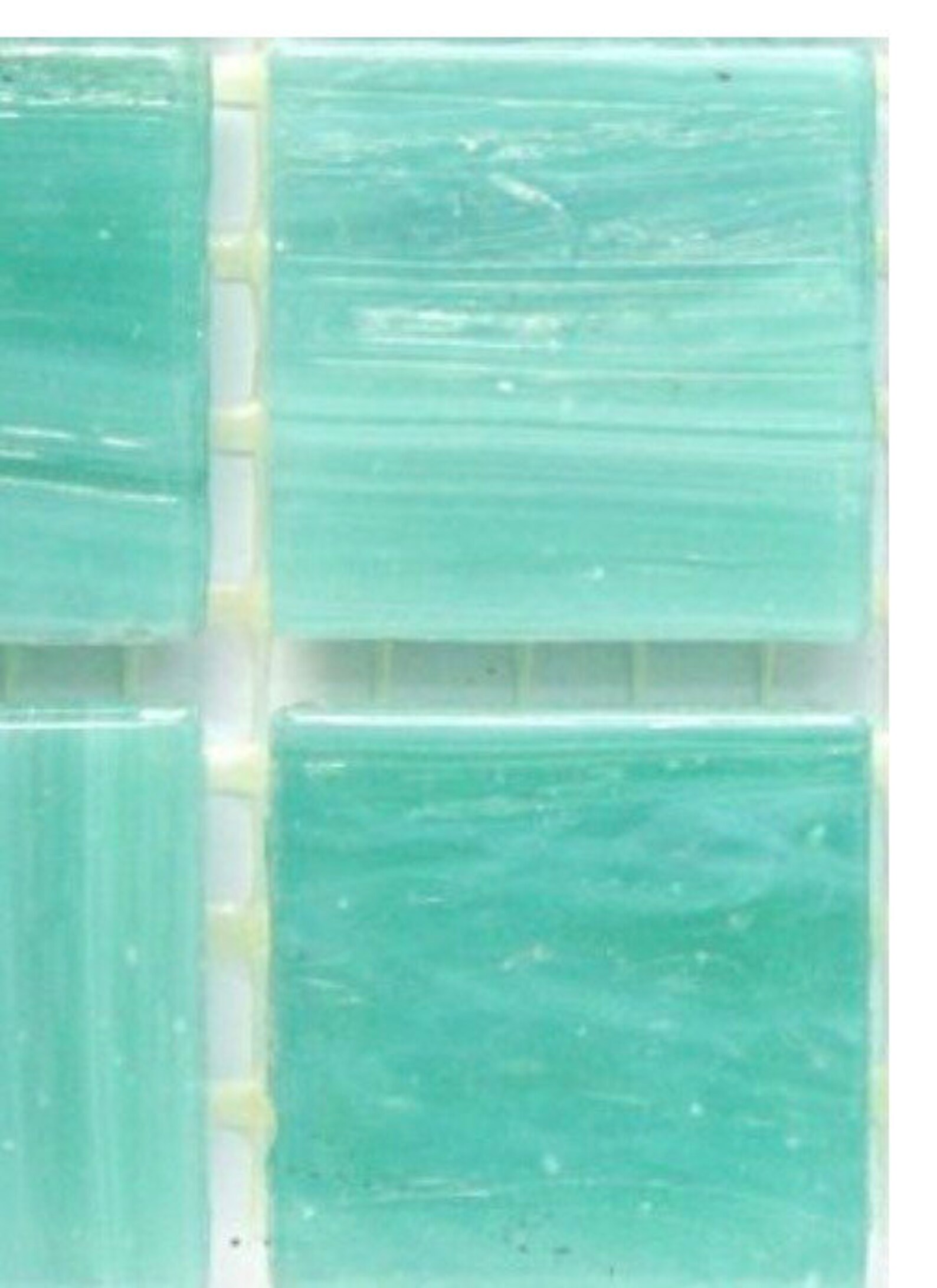 3/4 Sea Foam Green Premium Mosaic Glass Tile 25 // Etsy