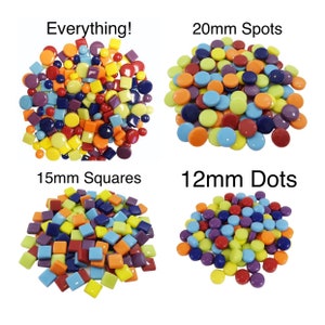 Mosaic Tiles/ 1/2 Pound Mosaic Glass Mixes//Mosaic Tiles//Mosaic Surplus