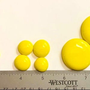 Mosaic Tiles/Bright Yellow Opaque Glass Gems Small, Medium, or Large //100g//Cabochons//Mosaic Glass//Mosaic Surplus//Mosaic Supplies