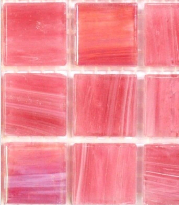 3/4 Shocking Pink Mosaic Glass Tile 25 /new Etsy
