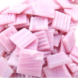 Mosaic Tiles 3/4&quot; Light Pink Wispy Mosaic Glass Tile (25) // Mosaic Tiles // Mosaic Supplies // Mosaic Surplus