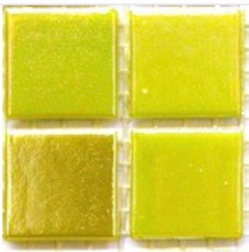 Green Pearl 75 Vitreous Iridescent Mosaic Tiles 20mm