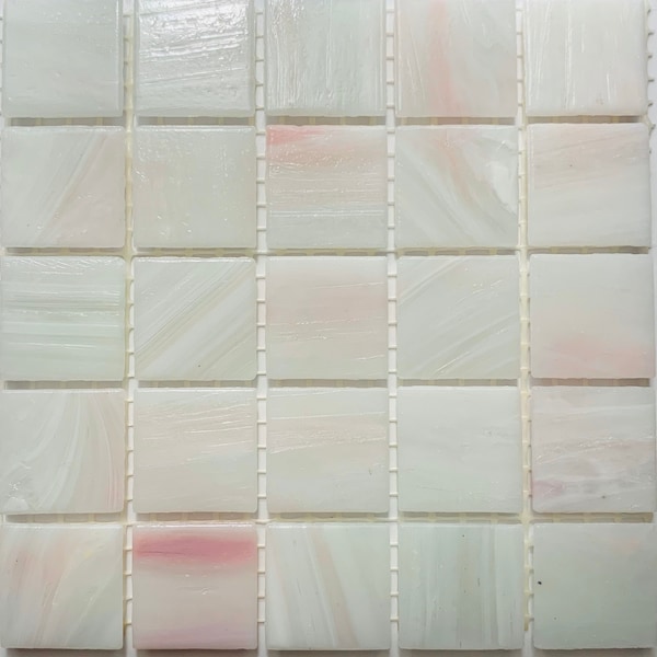 Mosaic Tiles 3/4" Rose Marble Mosaic Glass Tile (25) // Mosaic Tiles // Mosaic Suplies // Mosaic Surplus