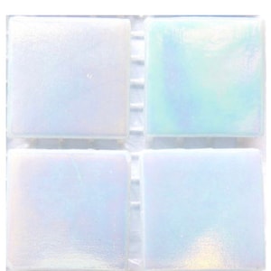 3/4&quot; Blue Moonstone Iridescent Mosaic Glass Tiles (25) // Mosaic Tiles // Mosaic Supplies // Mosaic Surplus