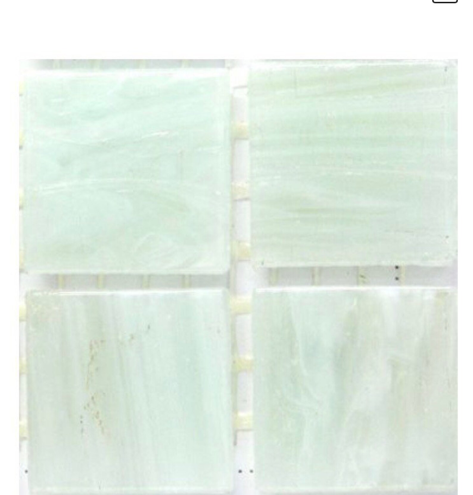 3/4 Mint Green Premium Mosaic Glass Tile 25 // Mosaic Etsy