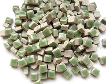 Mosaic tiles/ MICRO 5mm Jade Green Ceramic Tiles