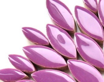 Pretty Purple Ceramic Petal Mix (30-35 count)//Purple Petals//Mosaic Tiles//Mosaic Surplus