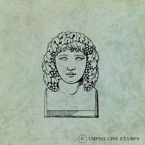 Greek Roman Neoclassical Dionysus Bacchus - Antique Style Clear Stamp 13/10