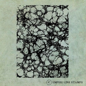 ATC Background Marbled Paper - Antique Style Clear Stamp