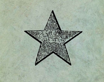 Star SMALL - Antique Style Clear Stamp