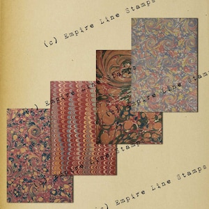 Shabby Collage Antique Style Backgrounds Instant Download Antique Marbled Paper with Distressed Finish