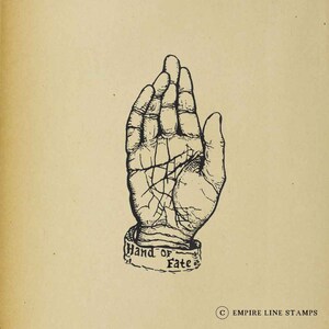Hand of Fate Illustration - Digital Download Image Transfer Pillow Burlap Iron-On Teeshirt FabricDigital Stamp