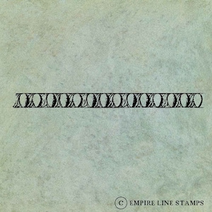 Eier Mini Grenze - antik Stil klar Stempel