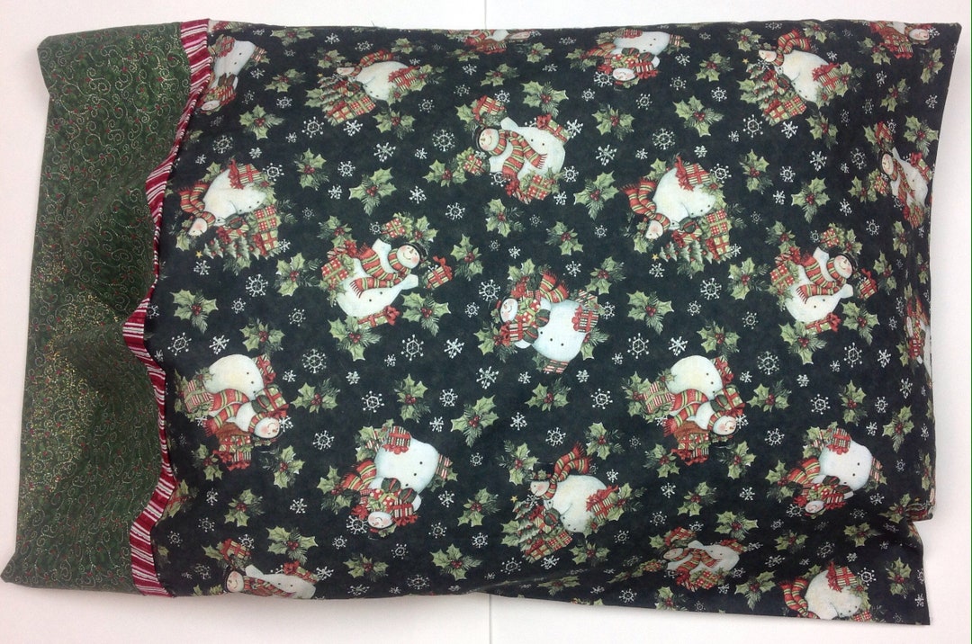Winter Pillow Cases Christmas Pillow Cases Handmade Pillow Etsy