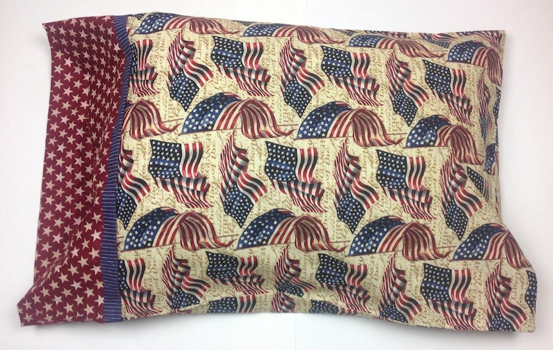 Fourth of July Pillow Cases American Pillow Cases Handmade Pillow Cases image 1