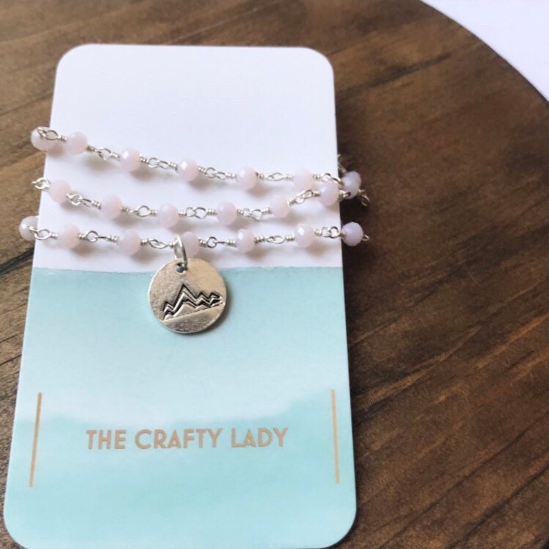 Mountain Charm Beaded Necklaces
