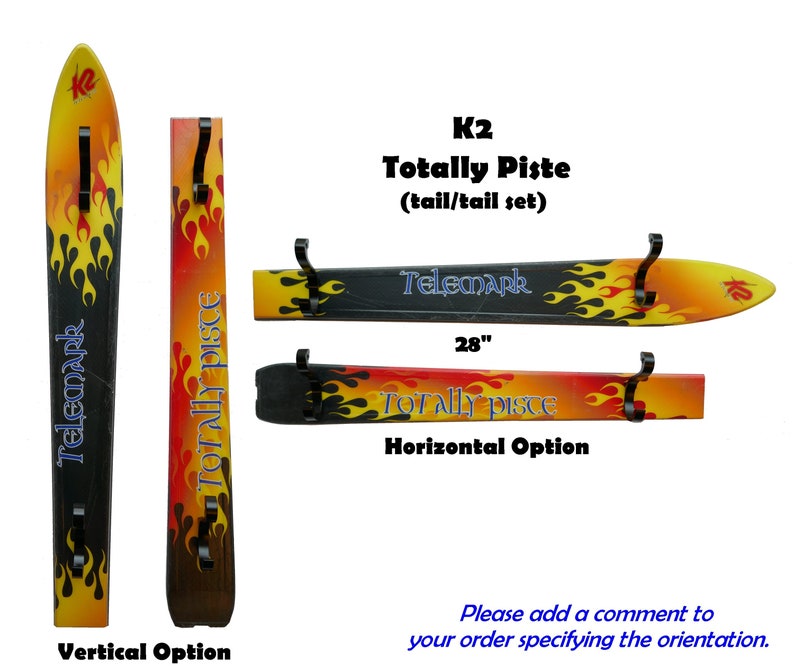 Ski Coat Hooks tiptail K2 TotallyPiste -set