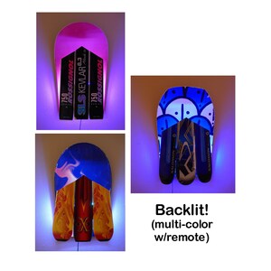 Snowboard Ski Mountain Art (backlit)