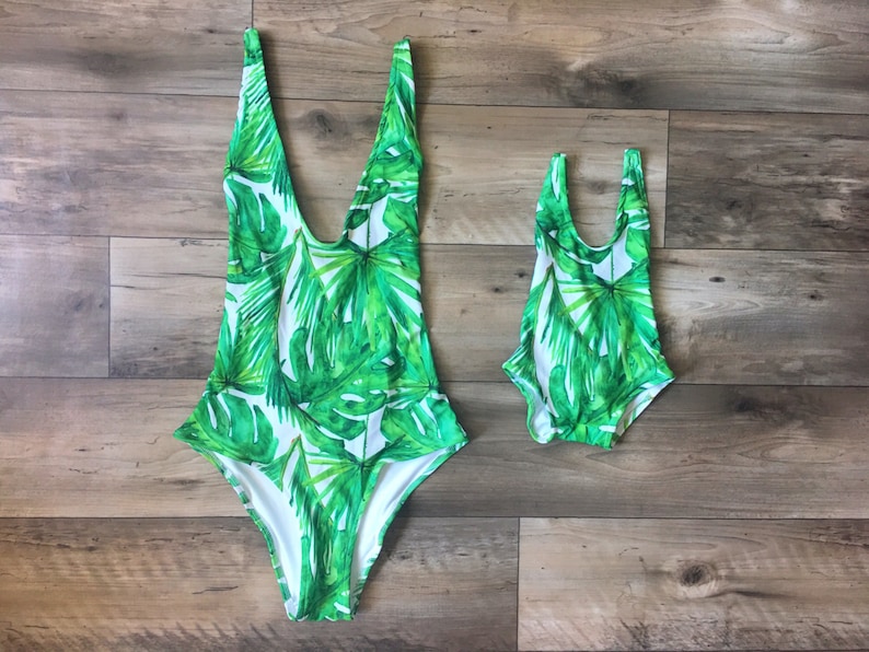 matching one piece bathing suits