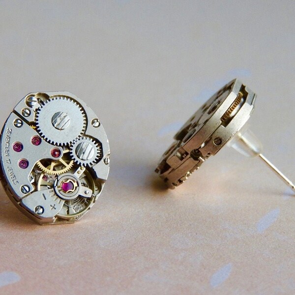 Watch Earrings Etsy