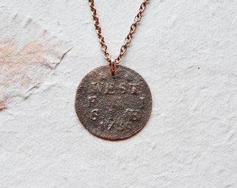 VOC antique Friesland 'duit'(penny) Netherlands coin necklace - 5 different designs -Dutch East India company-VOC necklace-antique necklace