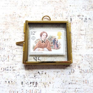 English literature framed Postage Stamp | Jane Austen | George Elliot | Jane Eyre | Book Lover|Mr Darcy|Charlotte Bronte|Pride and Prejudice