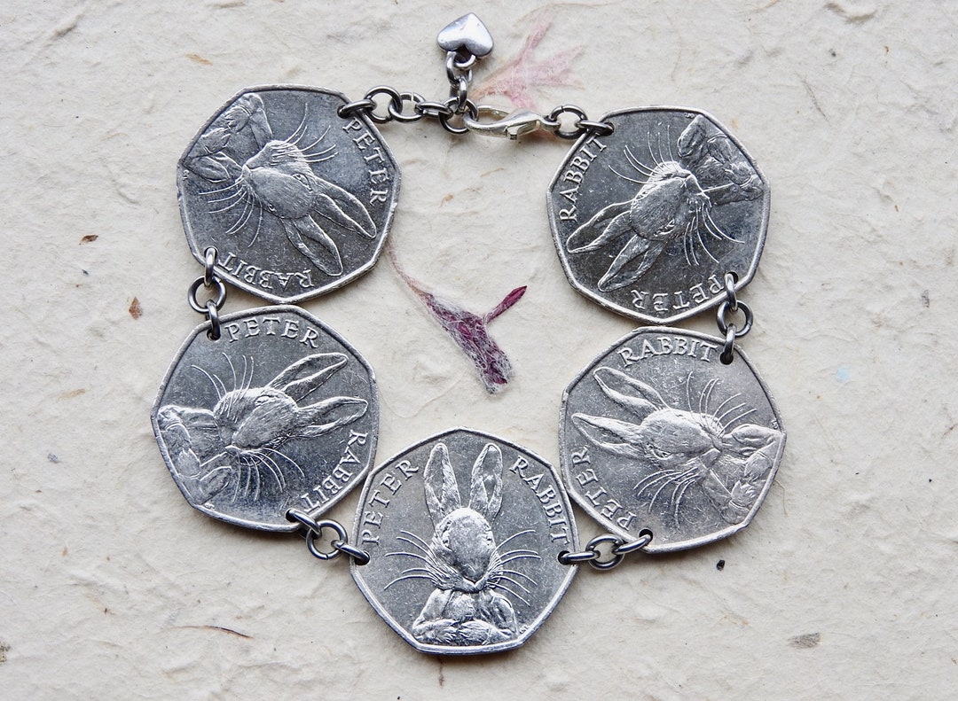 Genuine Peter Rabbit Coin Bracelet From the Writer Beatrix Potter ...