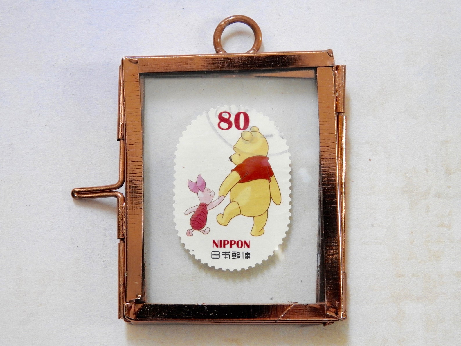 Framed Winnie the Pooh postage stamp 9 different designs Etsy