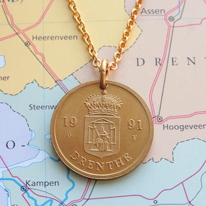 Collier/porte-clés jeton Utrecht / Flevoland / Frise / Brabant-Septentrional / Limbourg / Zélande / Drenthe / Flevoland - Pays-Bas - Province néerlandaise
