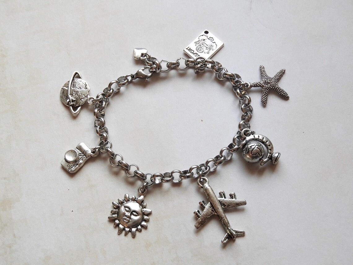 Travel charm bracelet Clearance