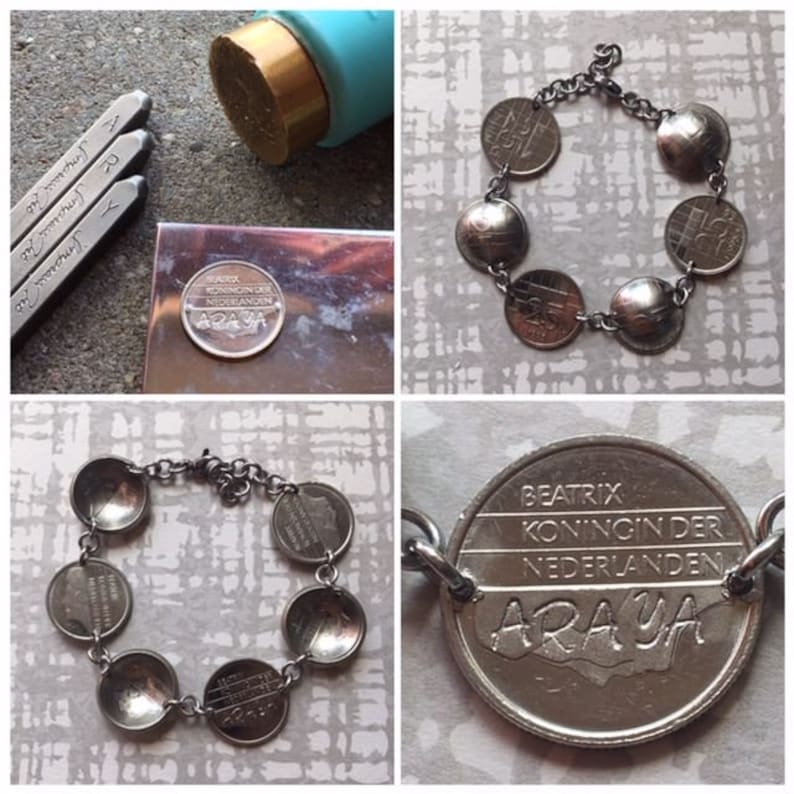 NetherlandsDutch 1948 tm 2001 quarter bracelet birthweddingjubilee year personalized gift 1950195519601965197019751980 birthday