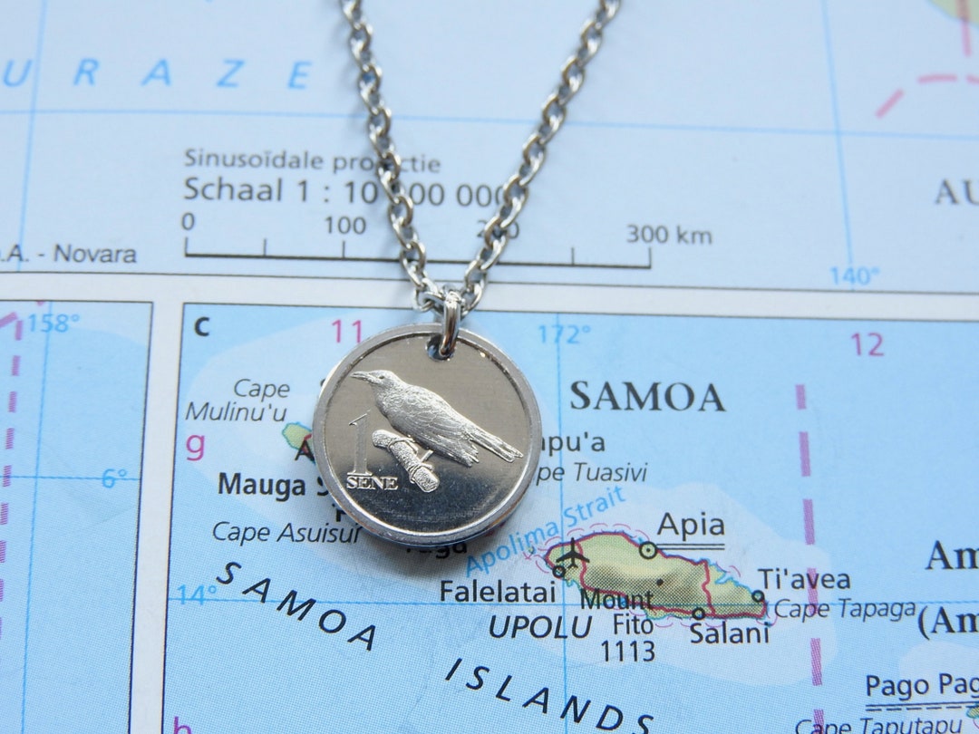 Samoan Starling Samoa Coin Necklace/keychain Bird Necklace Birdwatcher