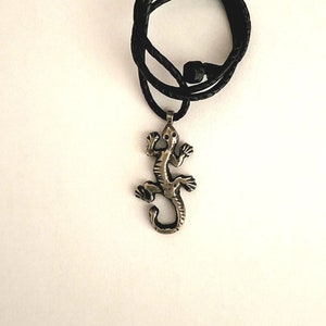Berber pendant in silver "Salamander - lucky charm" - Morocco