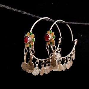 Morocco – Pair of ancient Berber earrings - Ida Ou Semlal - Anti Atlas South Morocco