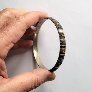 Sahrawi bangle bracelet in silver - Guelmim region - Morocco
