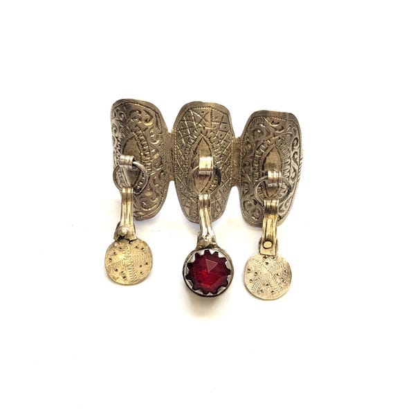 Marocco – Antico anello berbero in argento – tradizionale dell’Alto Atlante – 3 dita